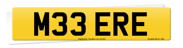 Registration number M33 ERE